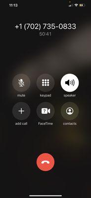 50 minutes on hold with no explanation. Absolutely inappropriate & unprofessional behavior displayed.