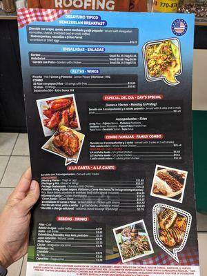 Back Menu