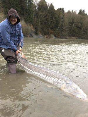 First sturgeon of 2020