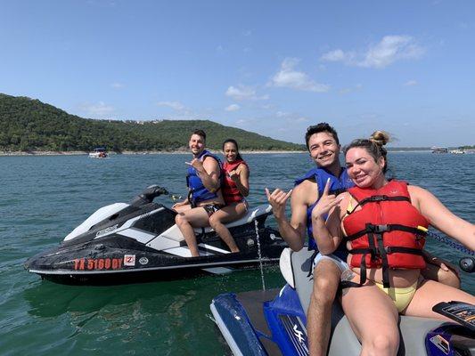 Great times on the lake w Aquaholics jet ski rentals