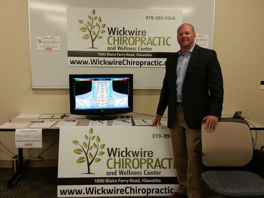 Dr. Wickwire at the City of Cedar Rapids Health and Safety Fair - September 2016