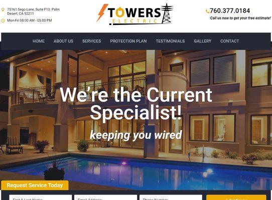 Soko Digital Marketing  worked on the redesign of a new website for Towers Electric!