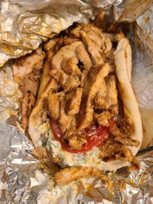 Homemade pork gyro