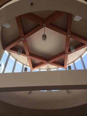 Ceiling in lobby.