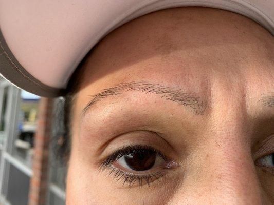 Patchy thin brows