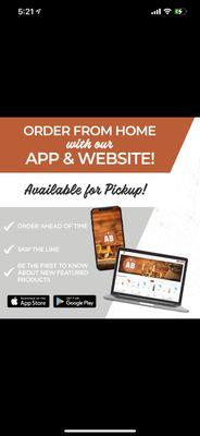 Download Our APP for Delivery & Pickup.