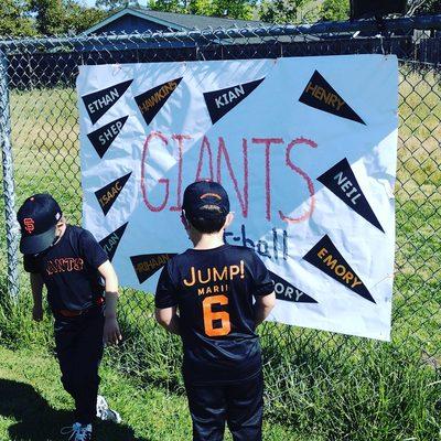 Proud sponsor of the Gallinas Valley Giants T-Ball team. We hope to re-open soon!