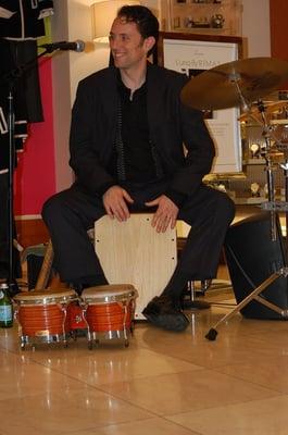 Alexey Berlind playing cajon