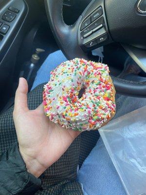 Sprinkled donut