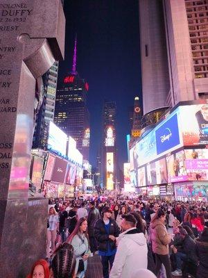 Times Square reservation was on hourly tour