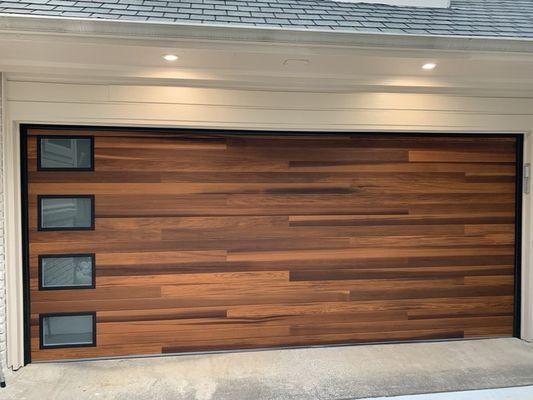 New garage door installed by  Plano Garage Door.