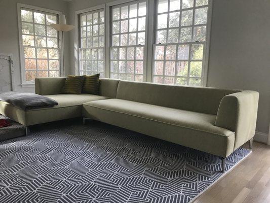 Ligne Roset Sectional Sofa Reupholstered