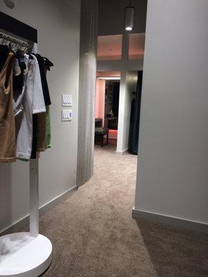 The dressing rooms