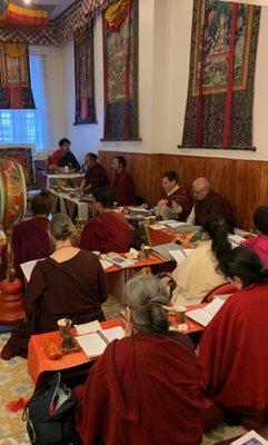 Buddhist ceremony with Rinpoche