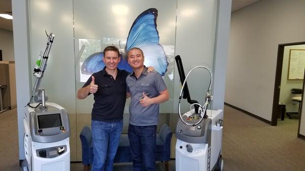 Visiting Mark Sparks, founder of Quanta USA in Golden Colorado.