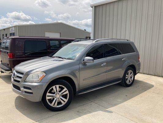 New tint and clear ceramic clear tint on the wife's Mercedes-Benz