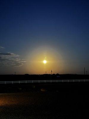 Supermoon view from the RV!