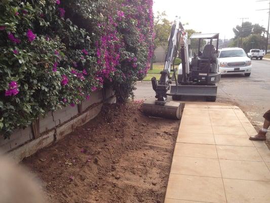 Grading ,dirt removal for gravel,