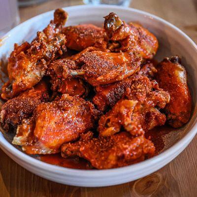 Spicy Buffalo chicken wings