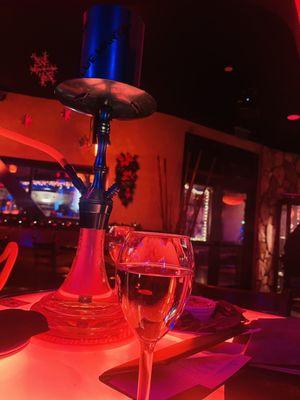 Wine and hookah