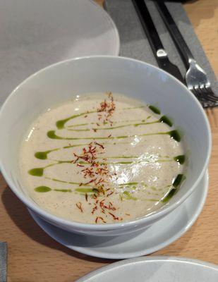 The sunchoke bisque is unbelievably delicious, but take note: your gut may not love you for eating it.