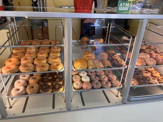 Baked goods on display