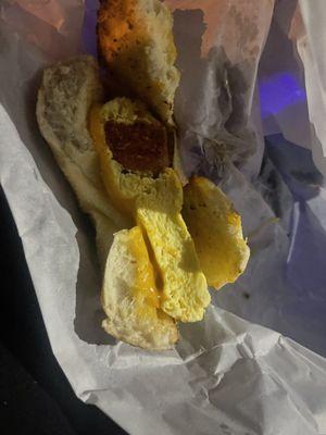 Chorizo egg and cheese