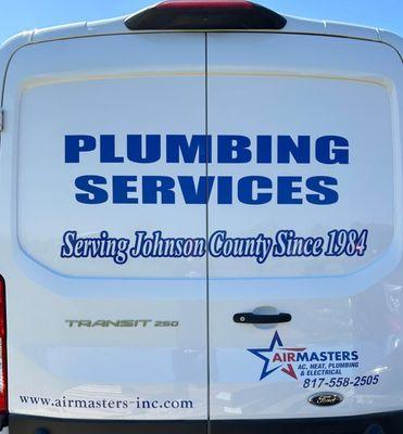 New Service!! Master plumbing services van