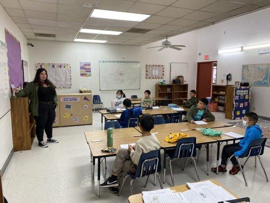 A view of Ms. Jordan's classroom at Valencia to get a view of our student-to-teacher ratio.