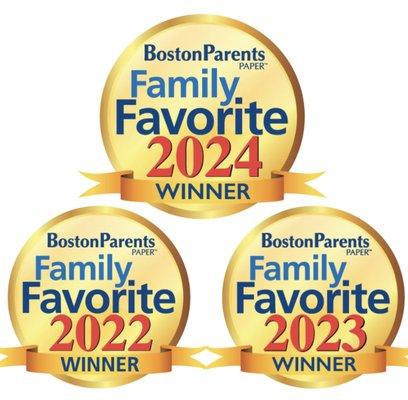 Boston Family Favorite winner for the past three years!