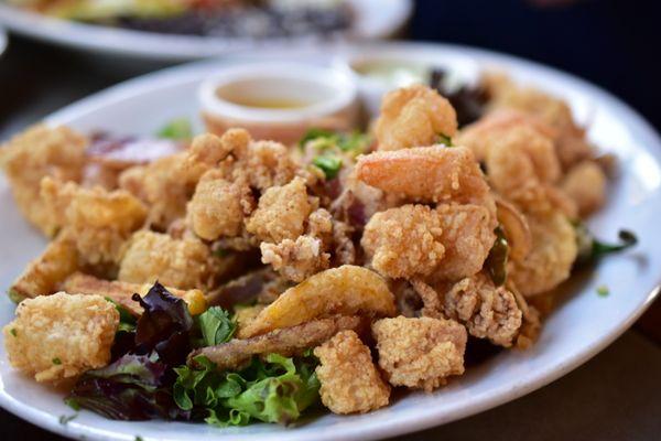 Calamari and shrimp appetizer