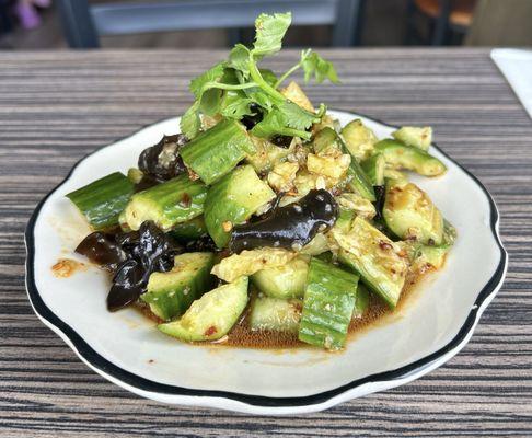 Cucumber & Wood Ear Mushroom Salad