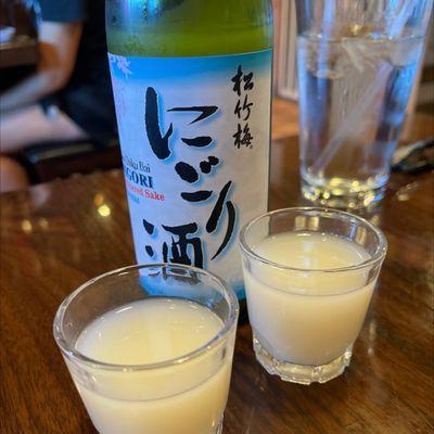 Nigori (unfiltered) Sake