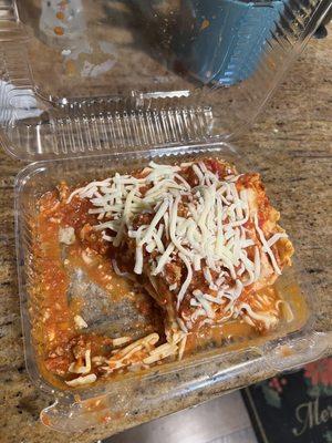 One order of lasagna.