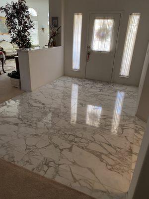 Finished Marble Entryway