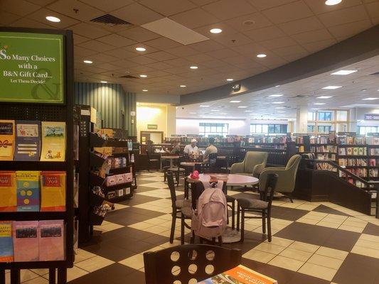 Seating Area for Café at Barnes & Noble Alamance Crossing