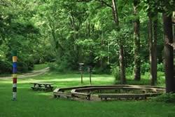 Gorgeous trails, woods, outdoor areas with camp circle. S'mores here we come!