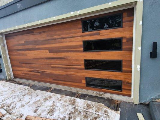 Fresh install plank door