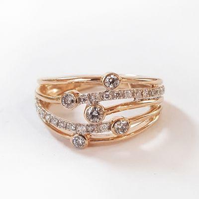 Yellow Gold Fashion Diamond ring 0.50 ct