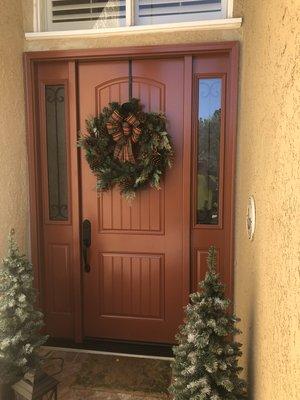 New Entry Door and Sidelights installed in Anaheim Hills