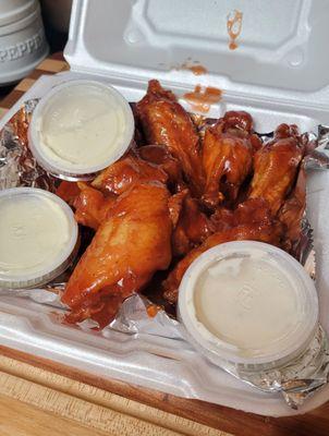 Mild Buffalo Wings. Good, but a little on the sweet side.