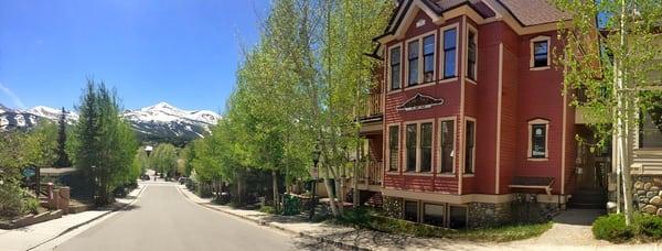 The view outside our Breckenridge office.