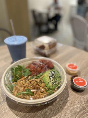 Tuna poke with quinoa