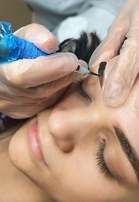 permanent makeup brows;ombre powder brows Nyc;powder eyebrow tattoo;
 ombre brow tattoo;microblading Manhattan;ombre microshading brows;