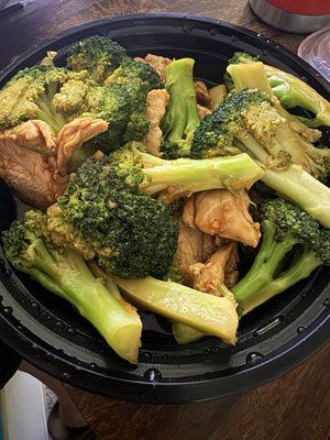 Chicken and broccoli