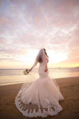 My beautiful Maggie Sottero dress from Romashka Bridal.