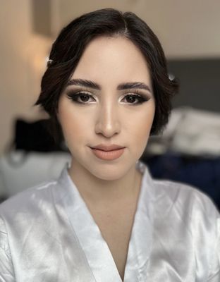 Bridal makeup and hair style