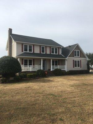 New siding and shutters. Simpsonville