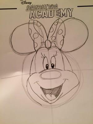 My attempt at drawing Minnie Mouse