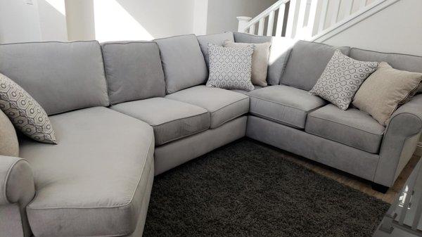 Custom made-to-order sectional sofa made in LA, thanks Shane!